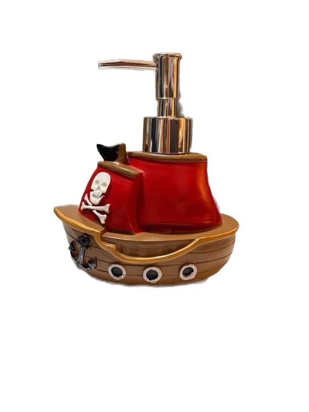 Pirate Ship Decorative Kids Bathroom Soap Pump Dispenser